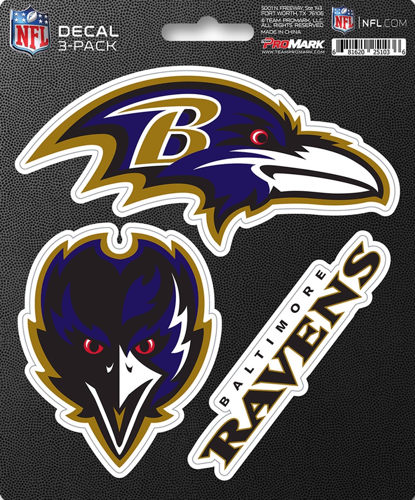 NFL Official Team Sticker Mats - Set of 3 Stickers