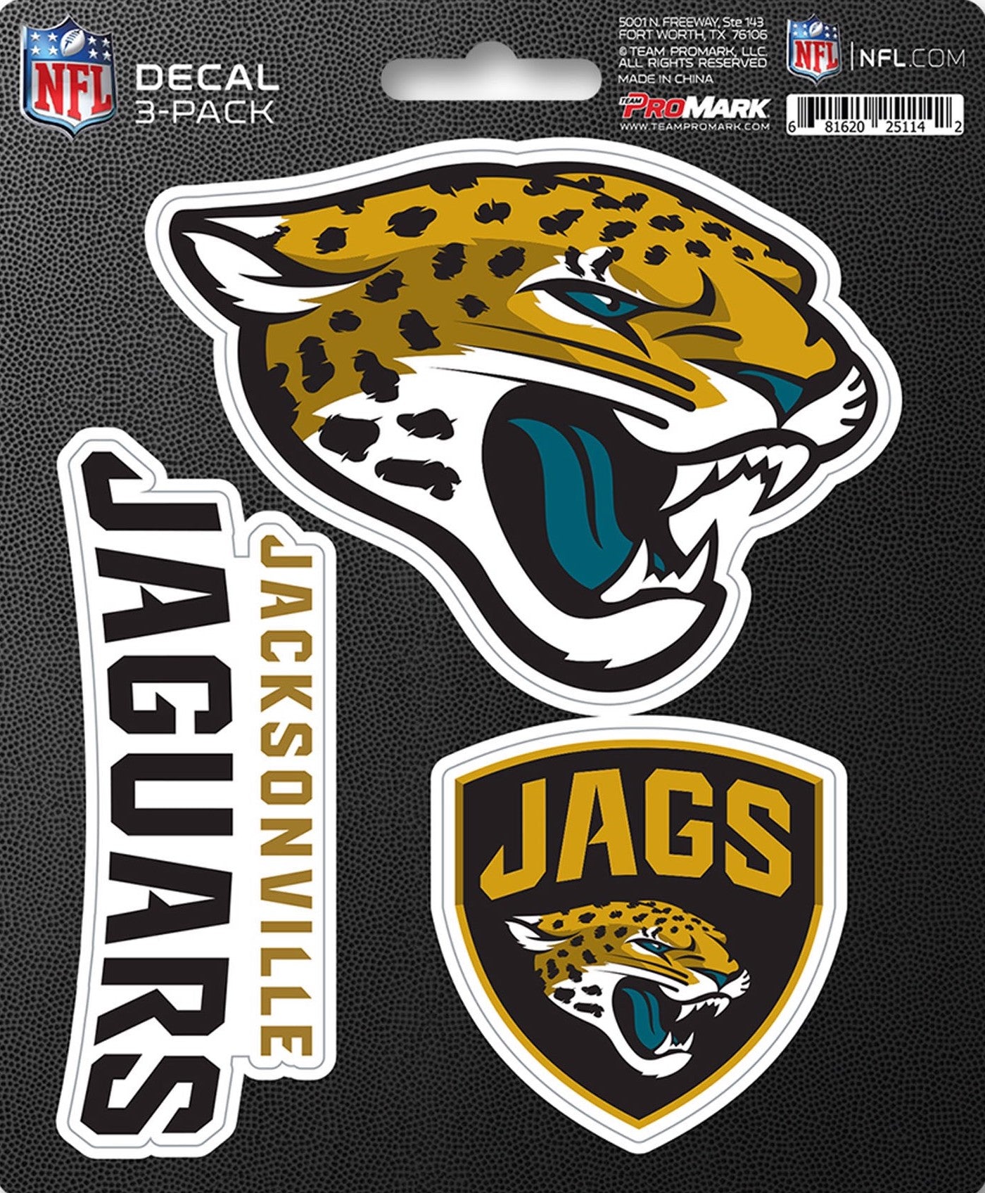 NFL Official Team Sticker Mats - Set of 3 Stickers
