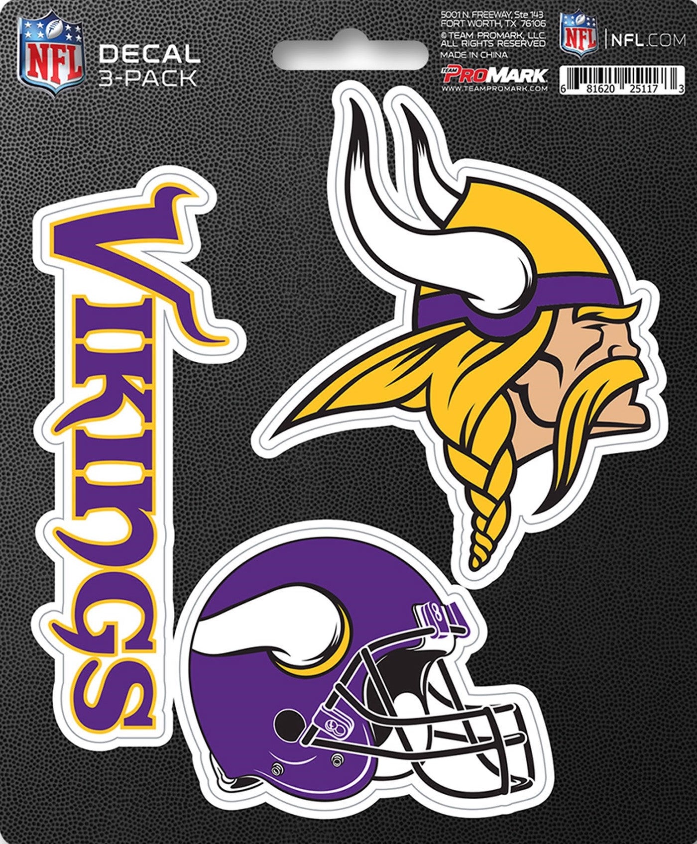 NFL Official Team Sticker Mats - Set of 3 Stickers