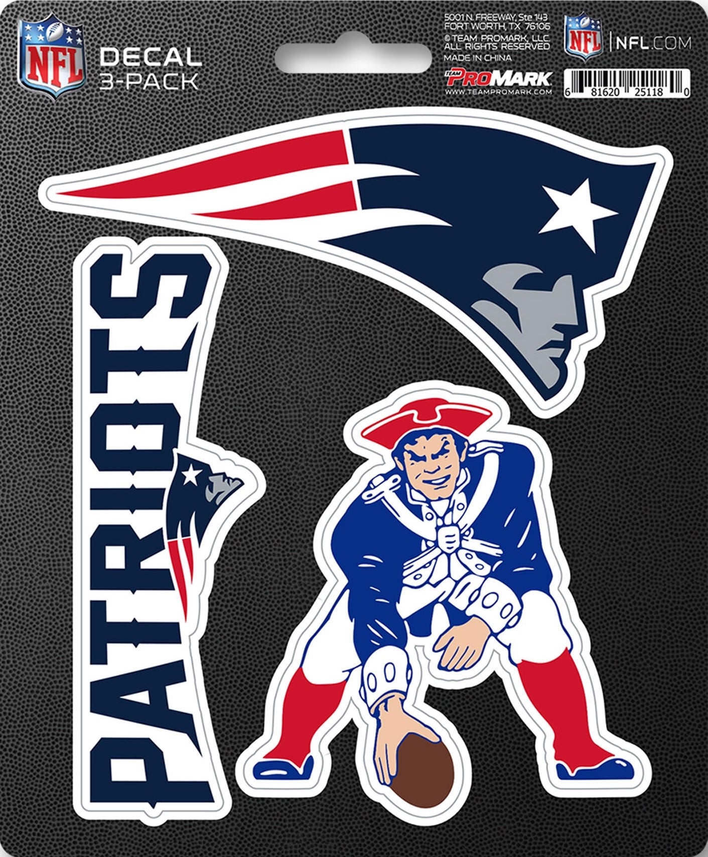 NFL Official Team Sticker Mats - Set of 3 Stickers