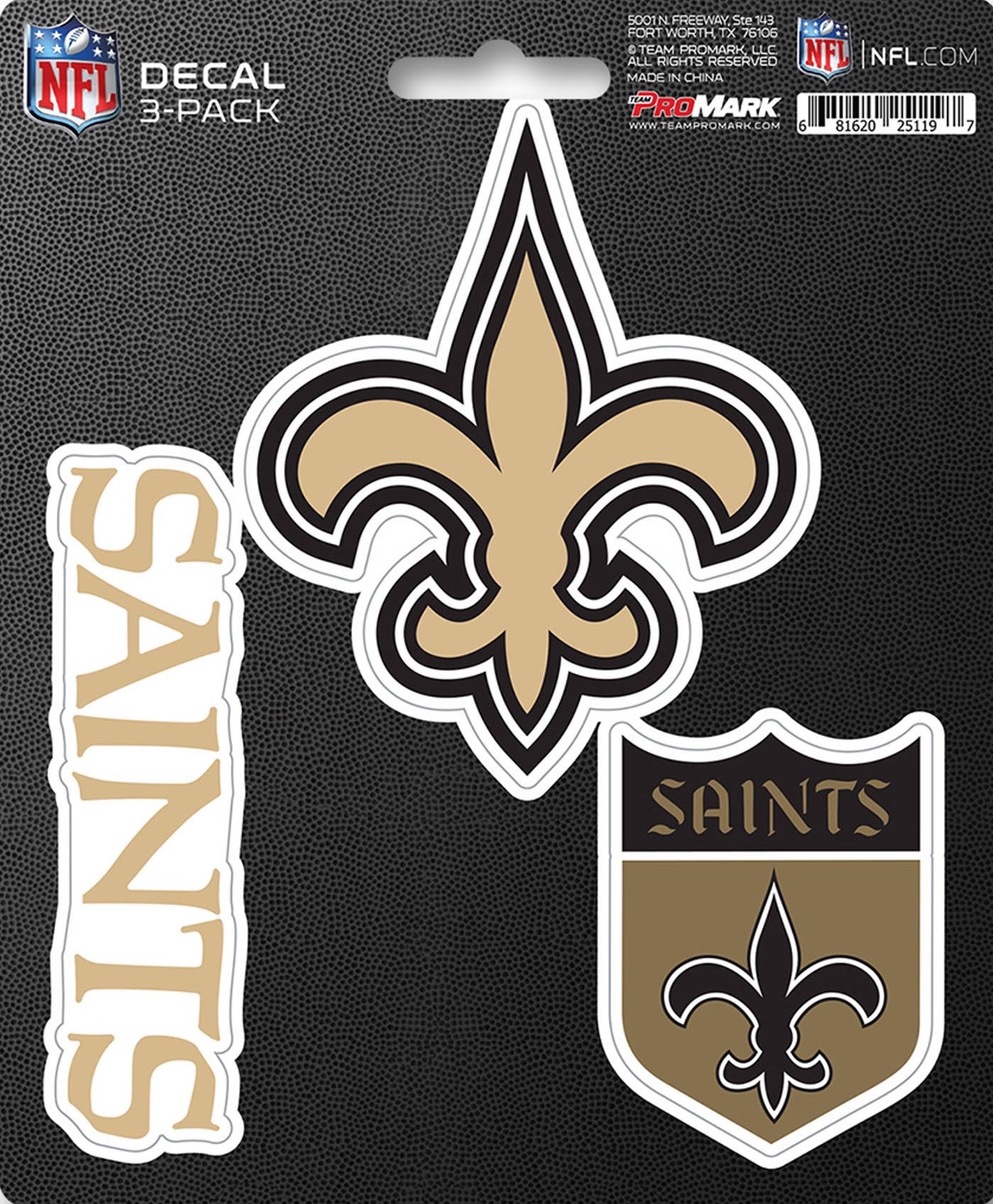 NFL Official Team Sticker Mats - Set of 3 Stickers