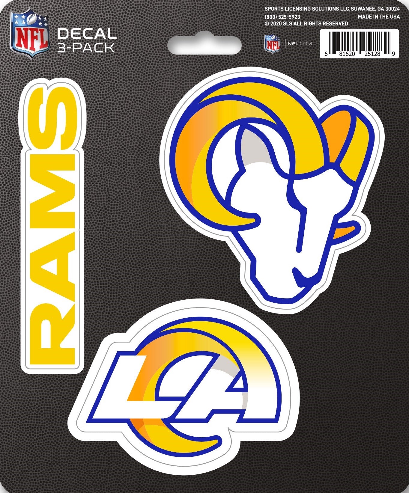 NFL Official Team Sticker Mats - Set of 3 Stickers