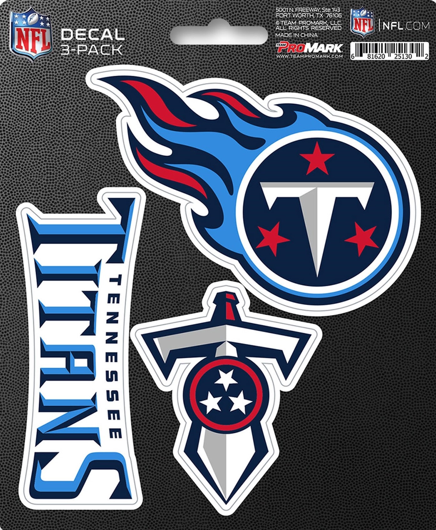 NFL Official Team Sticker Mats - Set of 3 Stickers