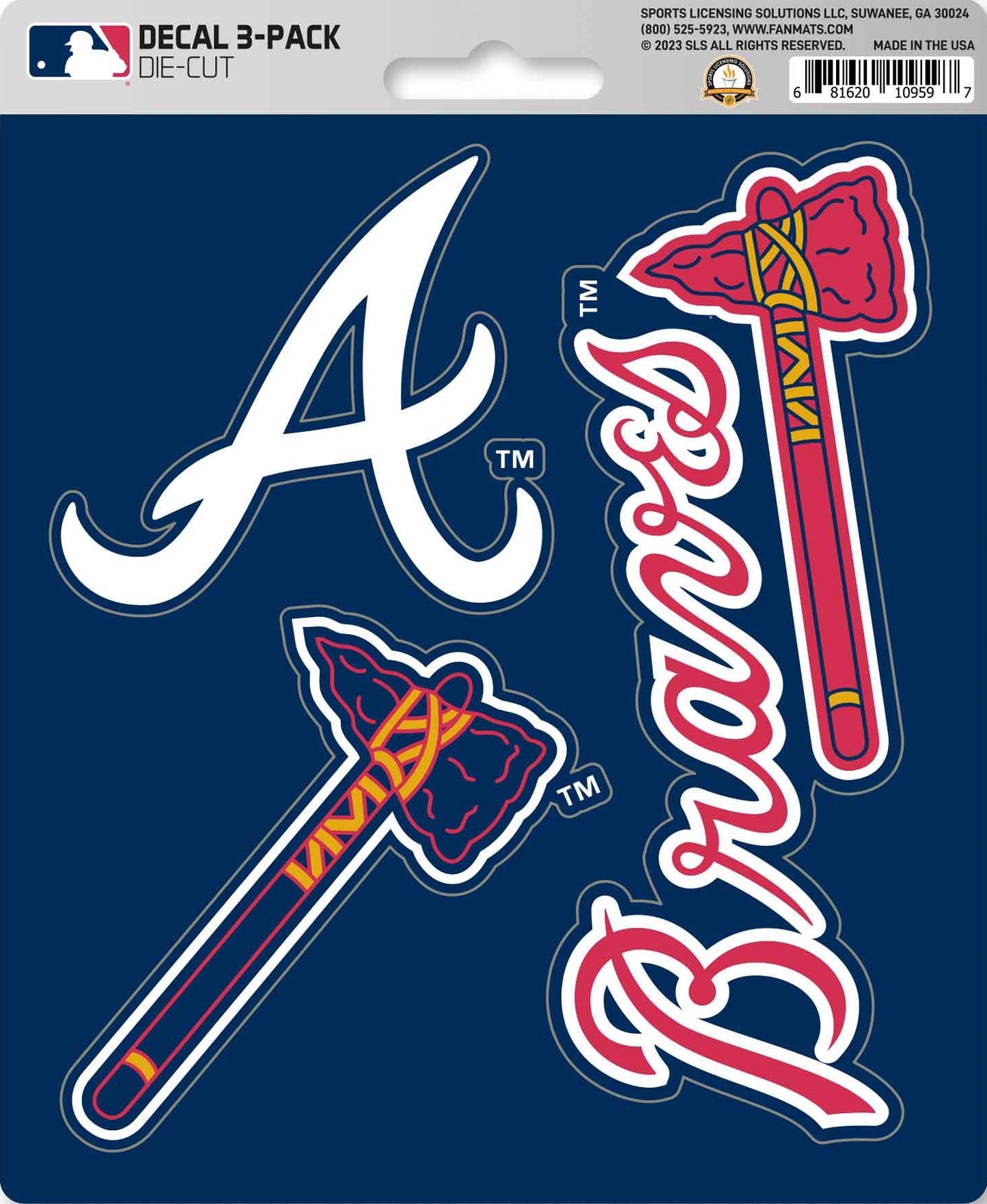 MLB Official Team Sticker Mats - Set of 3 Stickers
