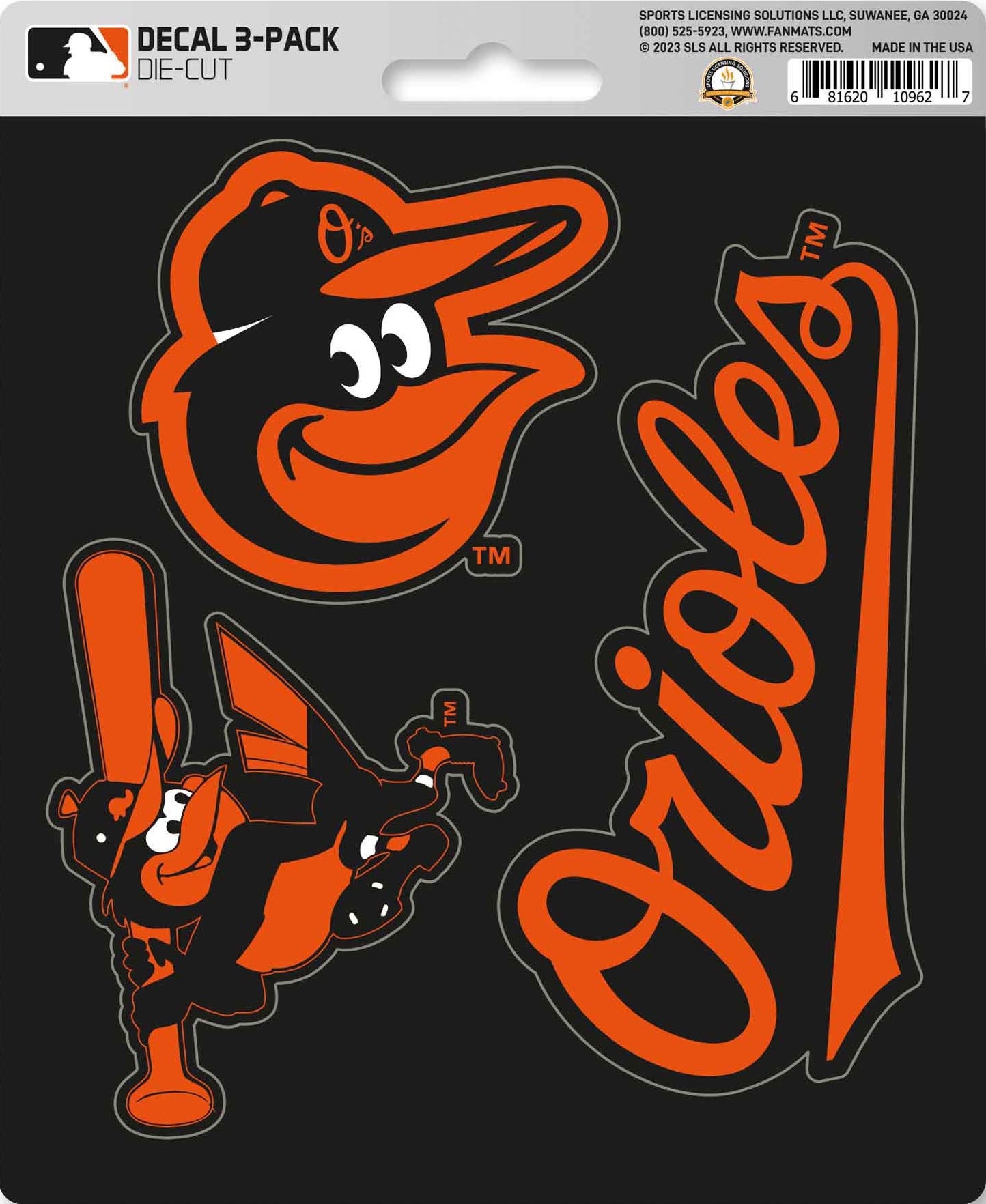 MLB Official Team Sticker Mats - Set of 3 Stickers