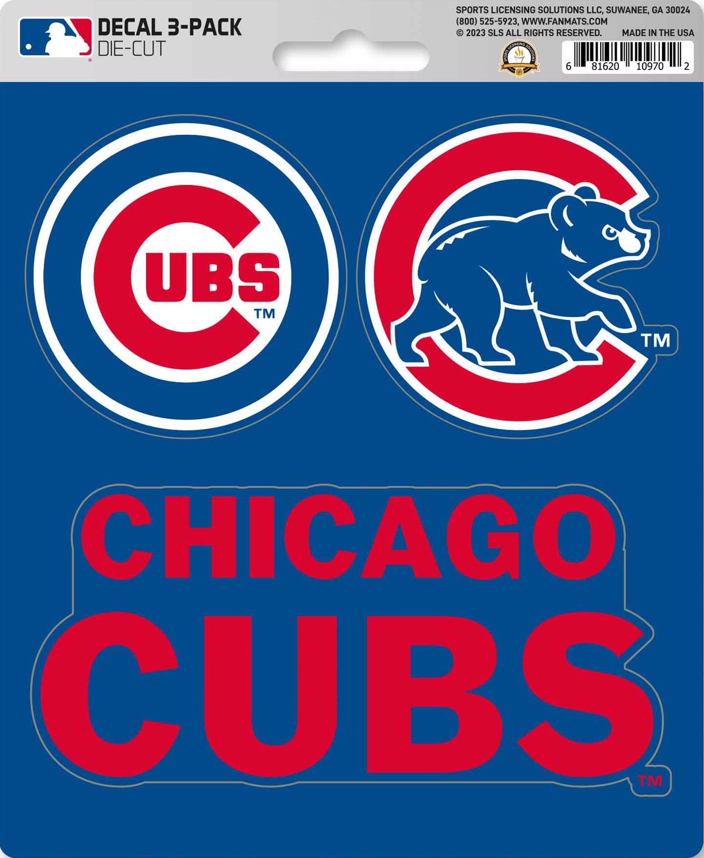 MLB Official Team Sticker Mats - Set of 3 Stickers