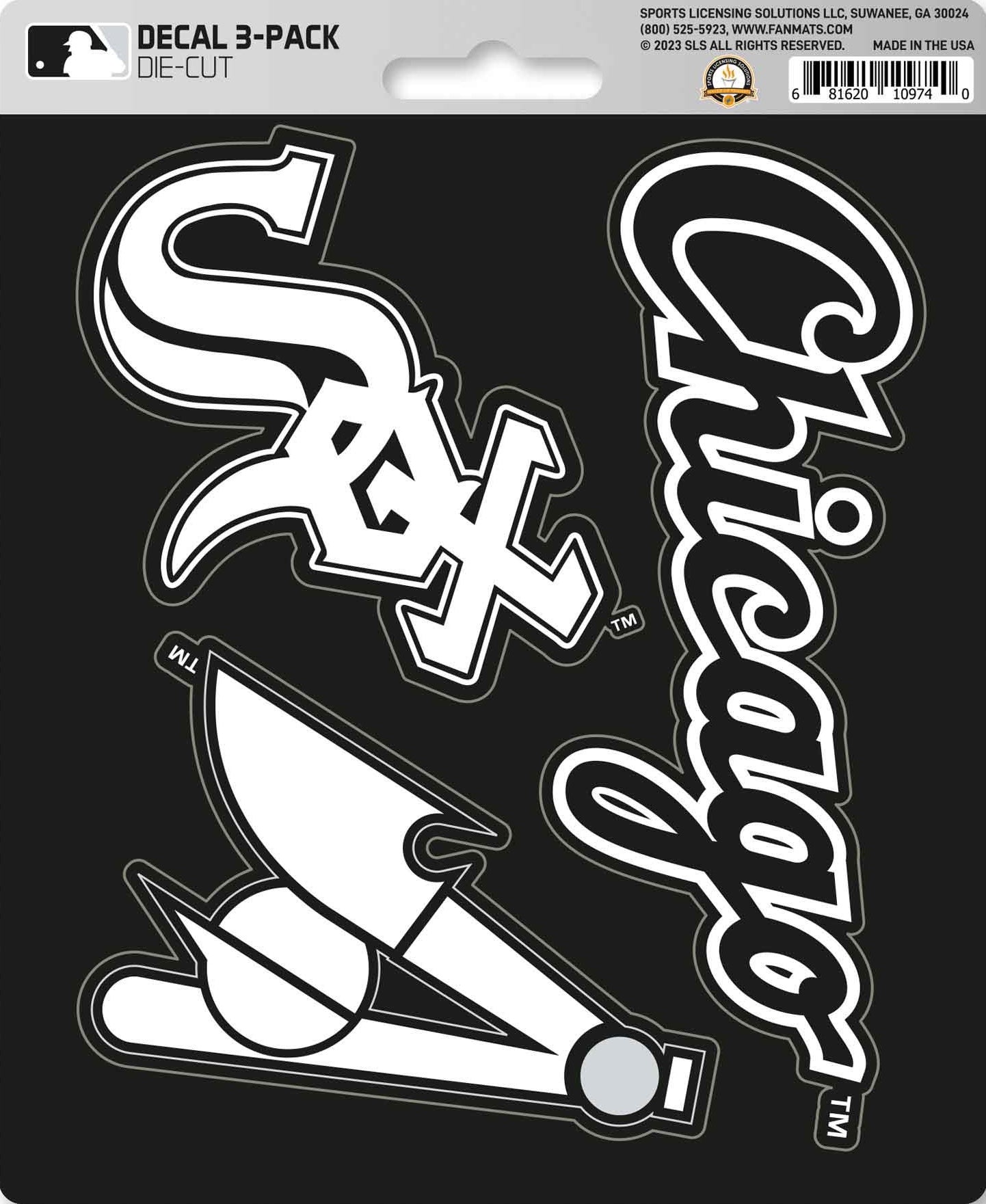 MLB Official Team Sticker Mats - Set of 3 Stickers