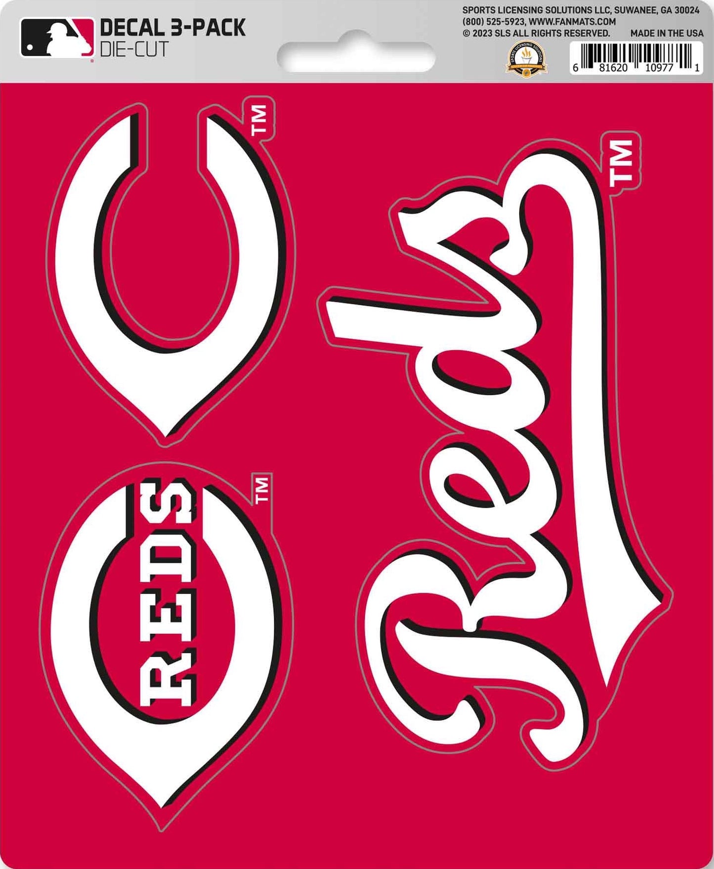 MLB Official Team Sticker Mats - Set of 3 Stickers