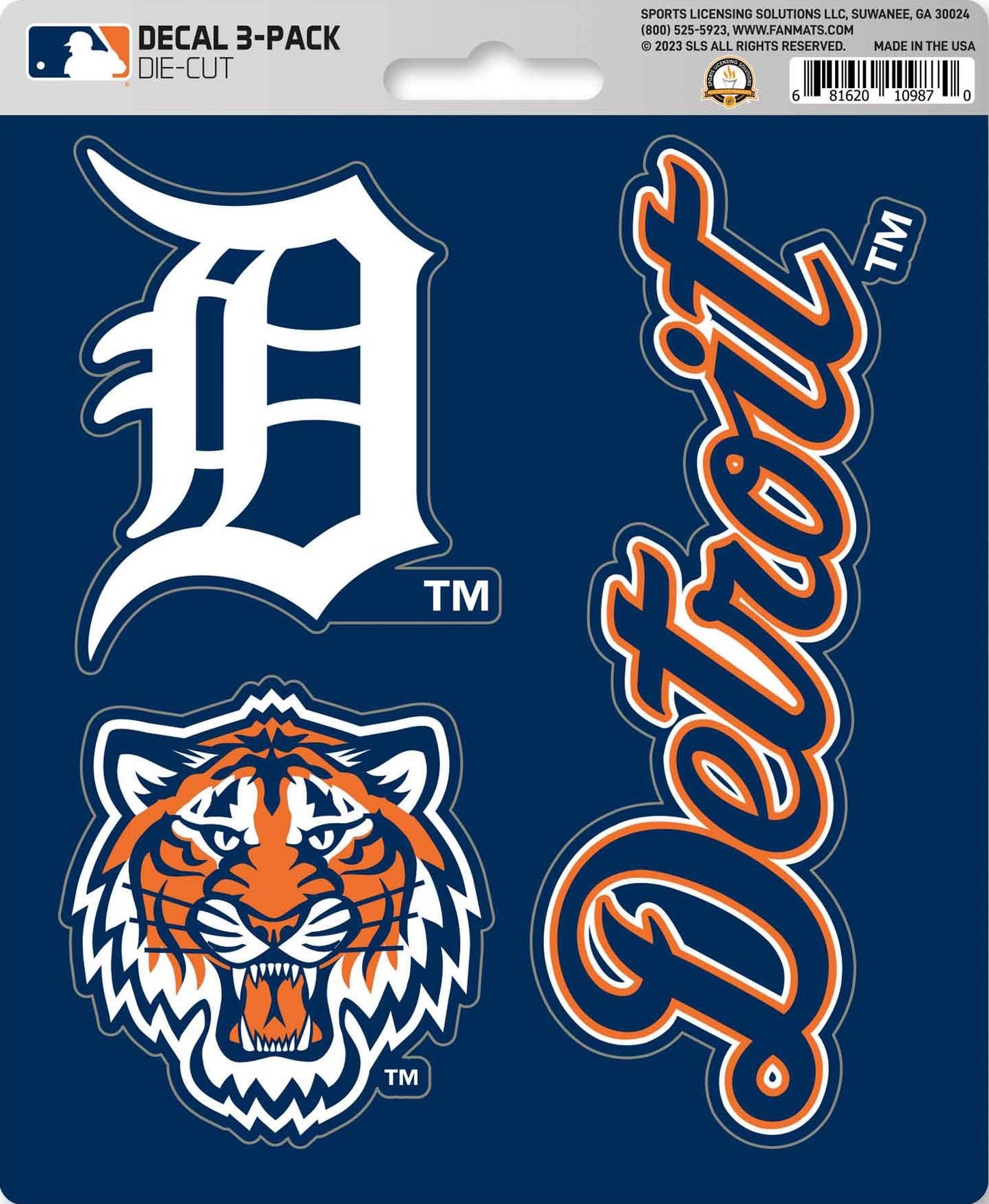 MLB Official Team Sticker Mats - Set of 3 Stickers