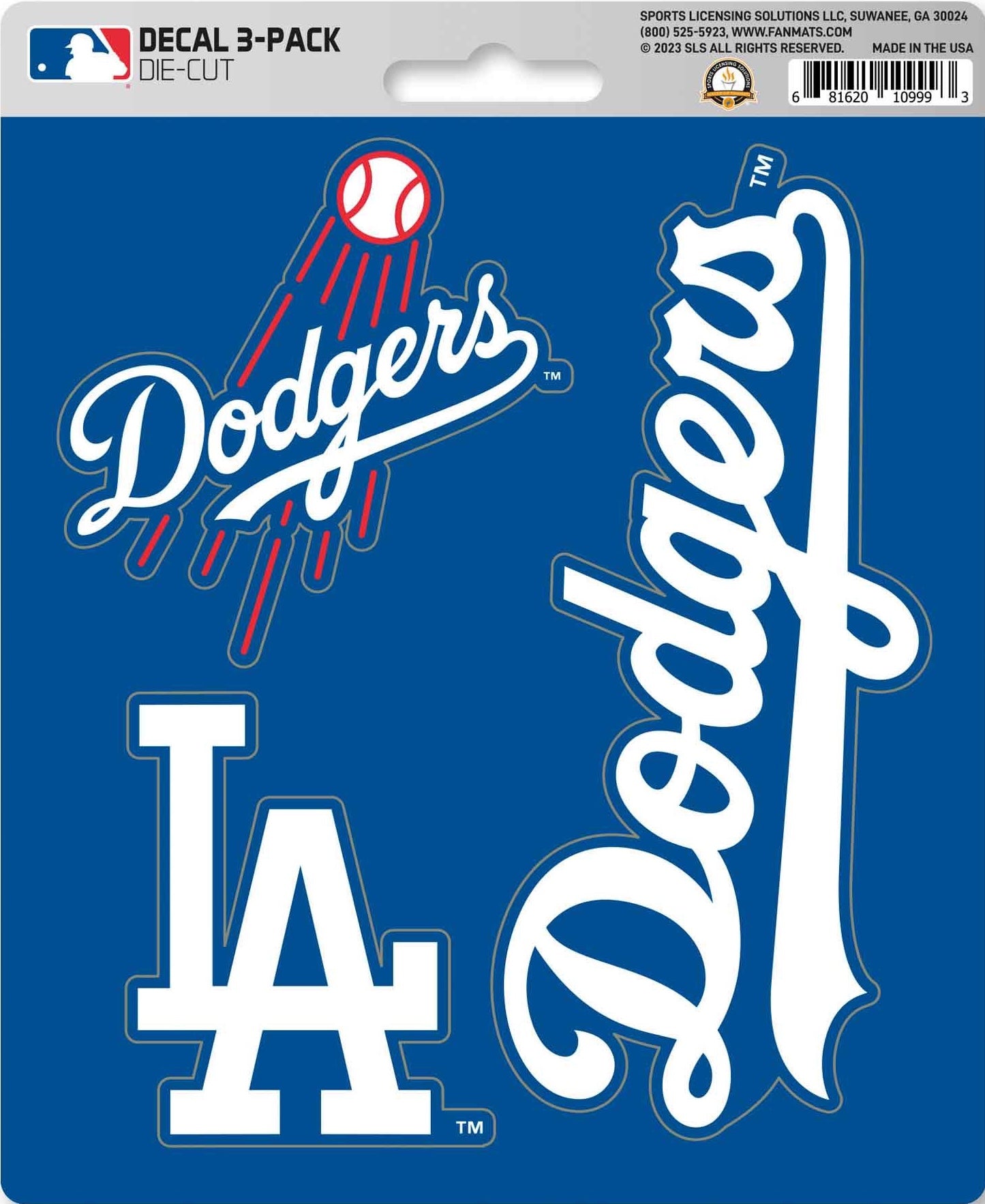 MLB Official Team Sticker Mats - Set of 3 Stickers