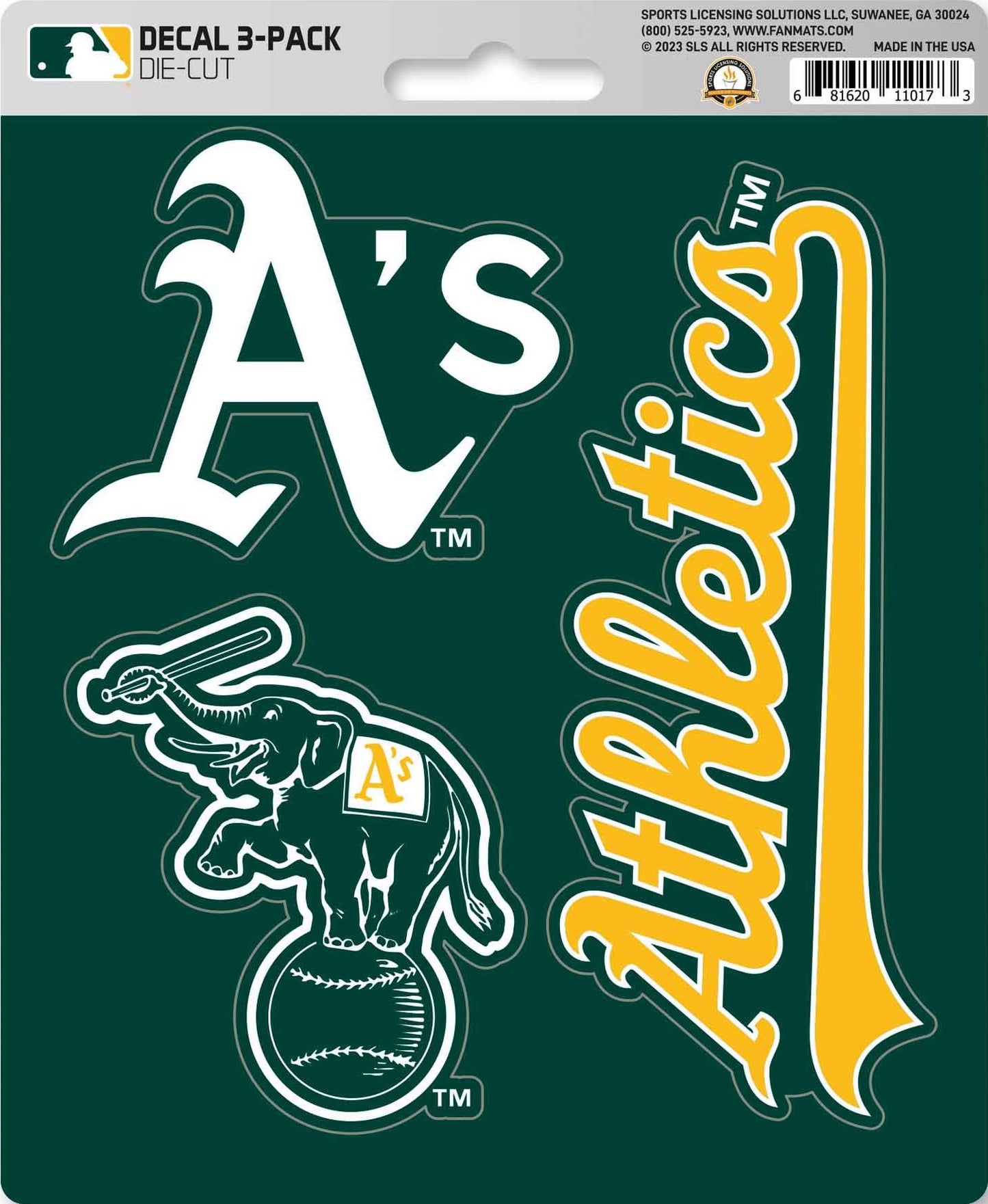 MLB Official Team Sticker Mats - Set of 3 Stickers