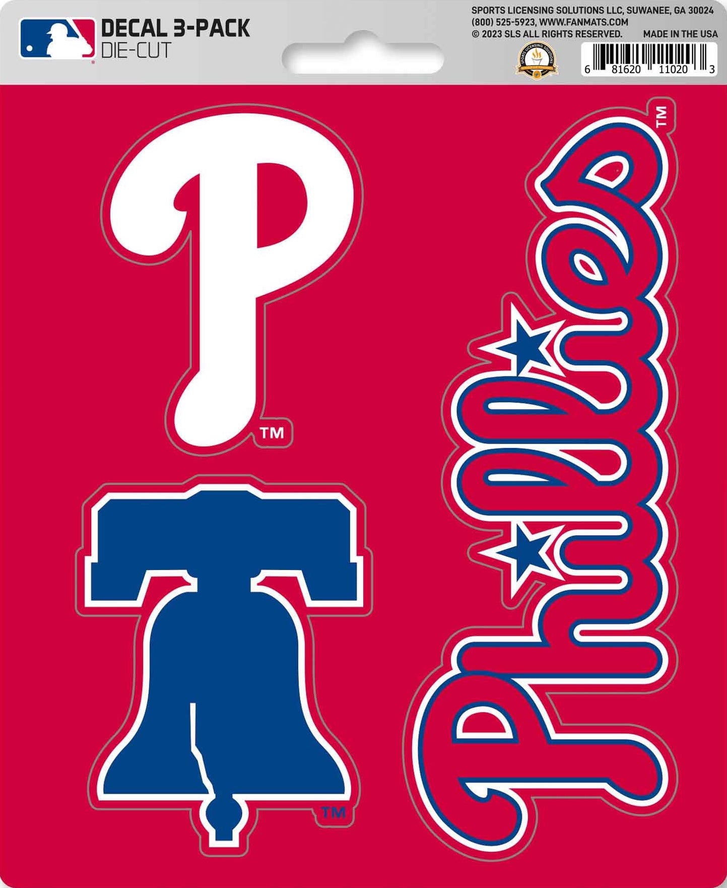 MLB Official Team Sticker Mats - Set of 3 Stickers