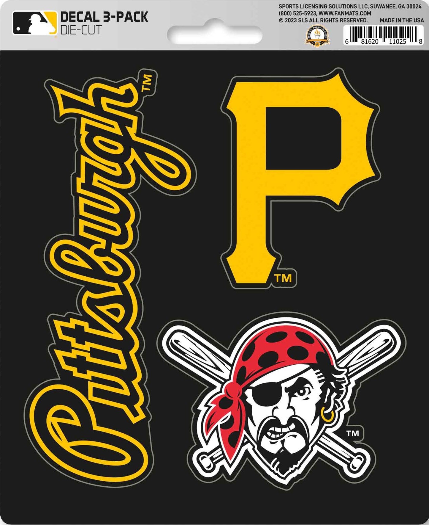 MLB Official Team Sticker Mats - Set of 3 Stickers