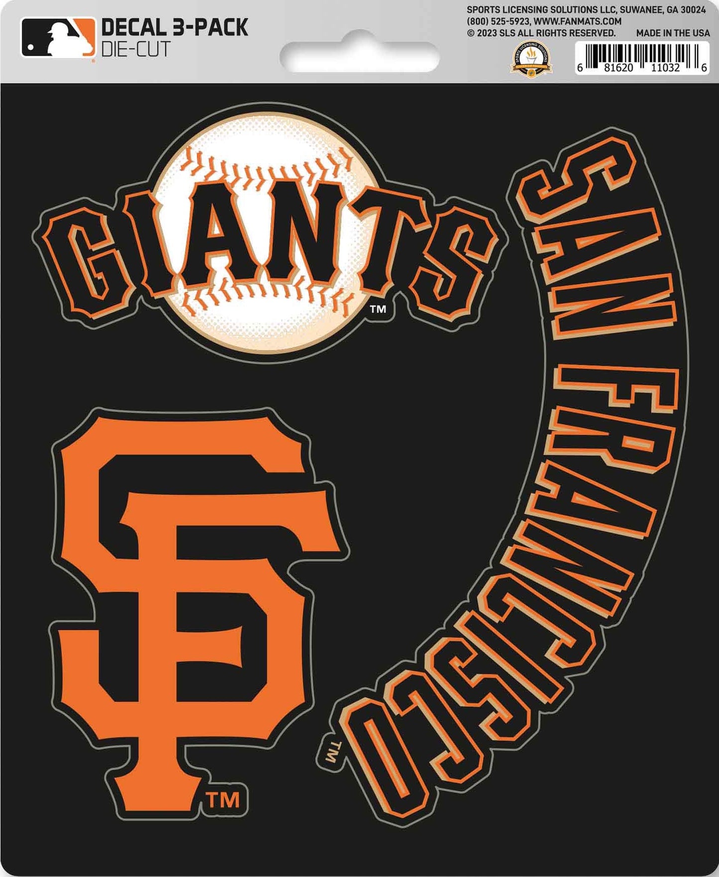 MLB Official Team Sticker Mats - Set of 3 Stickers