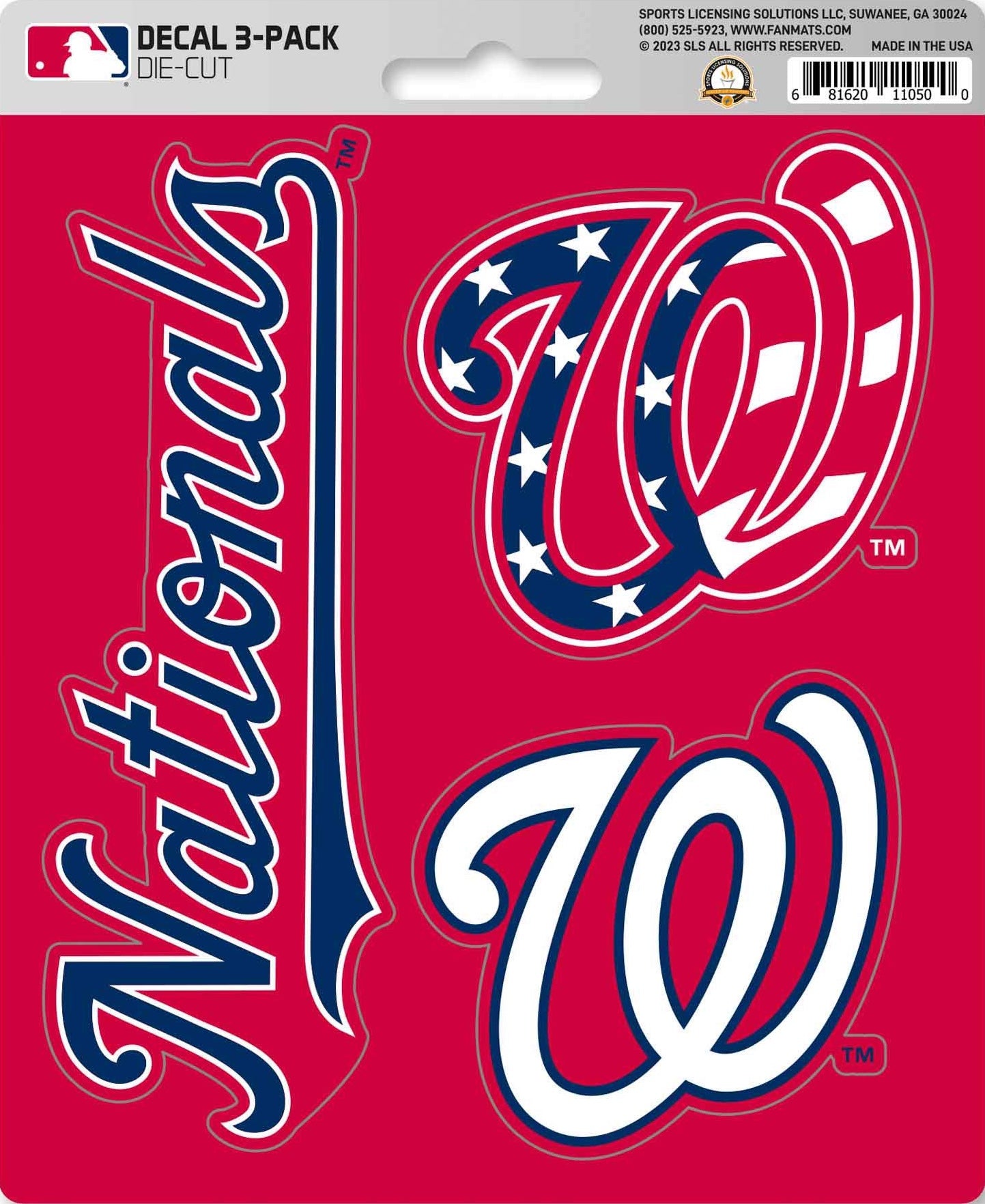 MLB Official Team Sticker Mats - Set of 3 Stickers