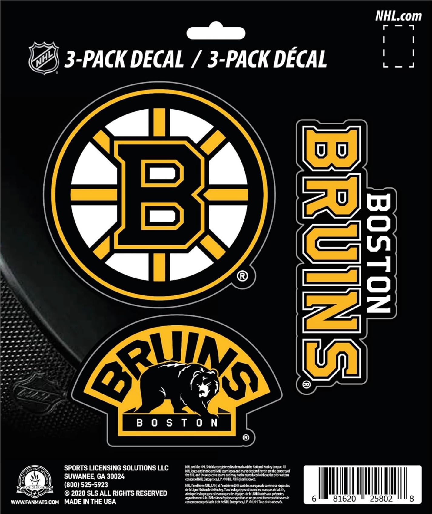 NHL Official Team Sticker Mats - Set of 3 Stickers