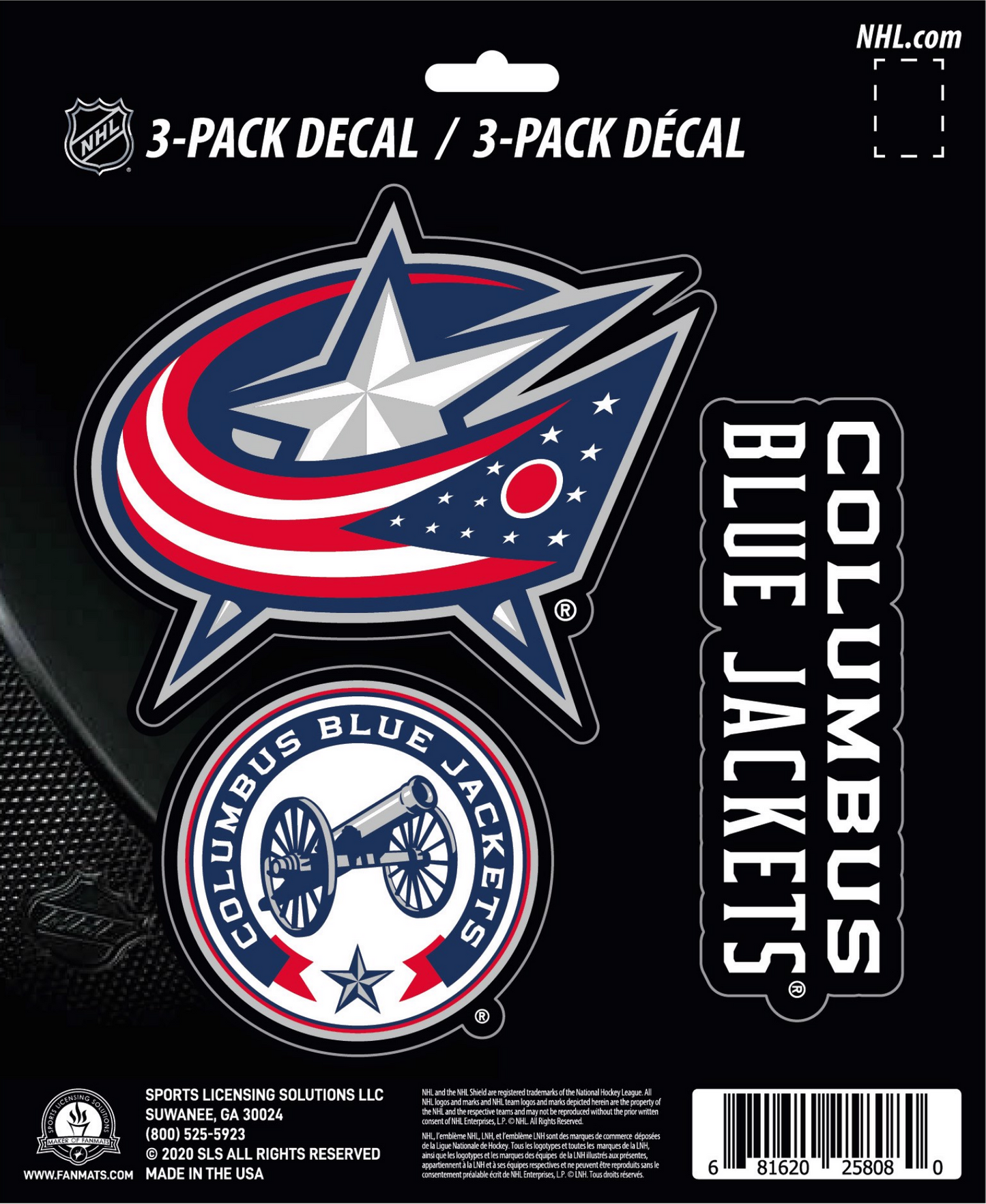 NHL Official Team Sticker Mats - Set of 3 Stickers