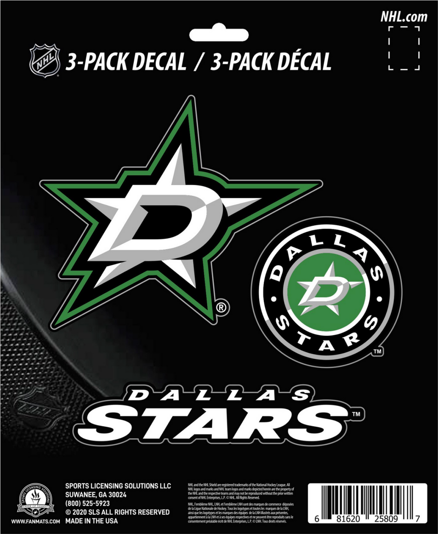 NHL Official Team Sticker Mats - Set of 3 Stickers