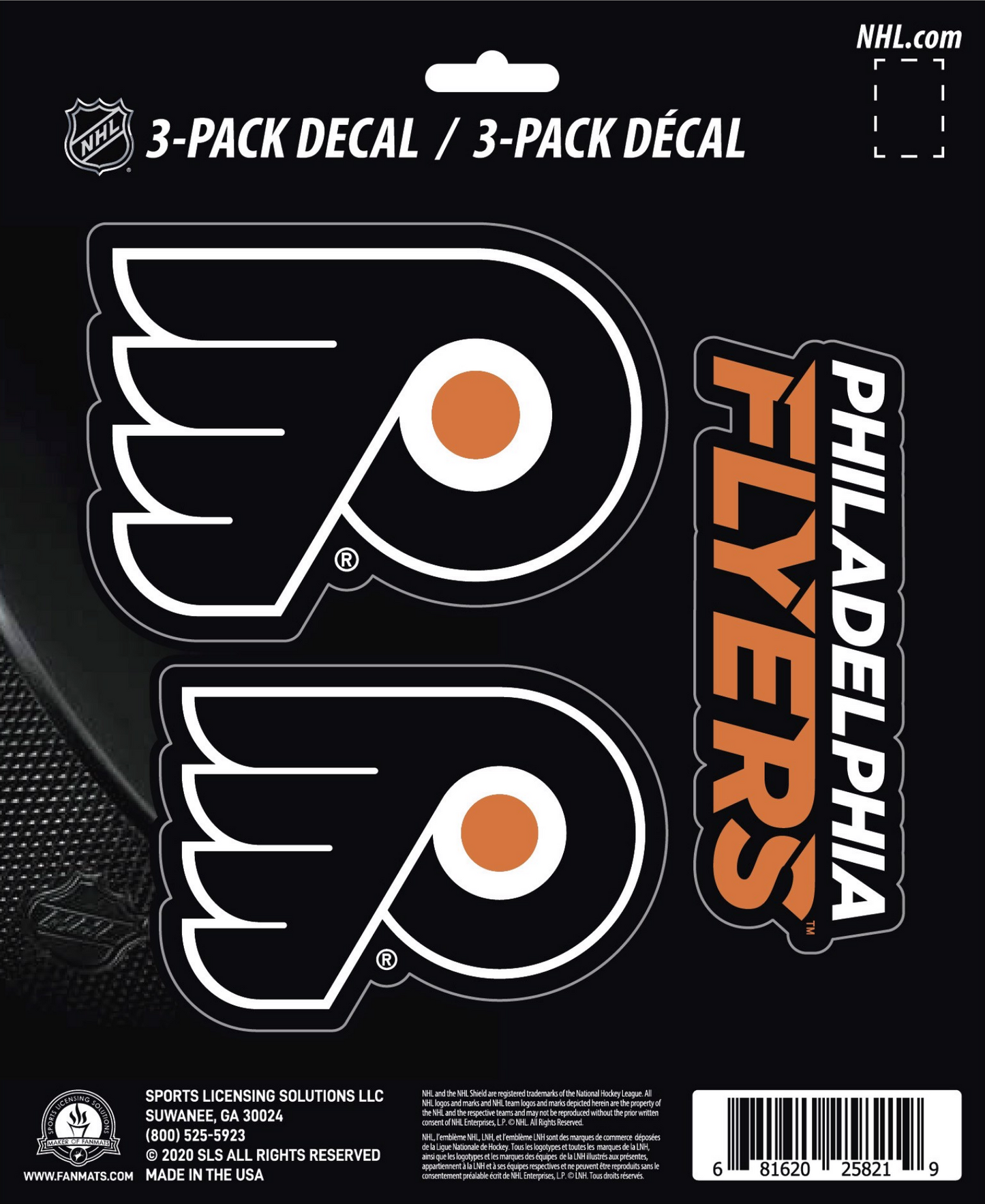 NHL Official Team Sticker Mats - Set of 3 Stickers