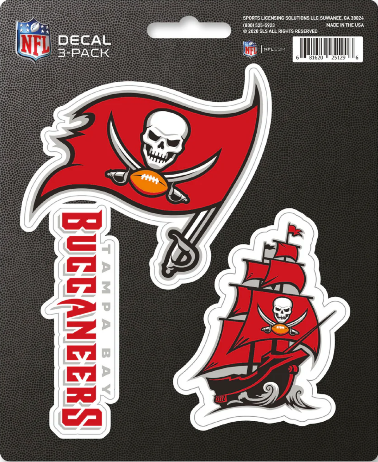 NFL Official Team Sticker Mats - Set of 3 Stickers