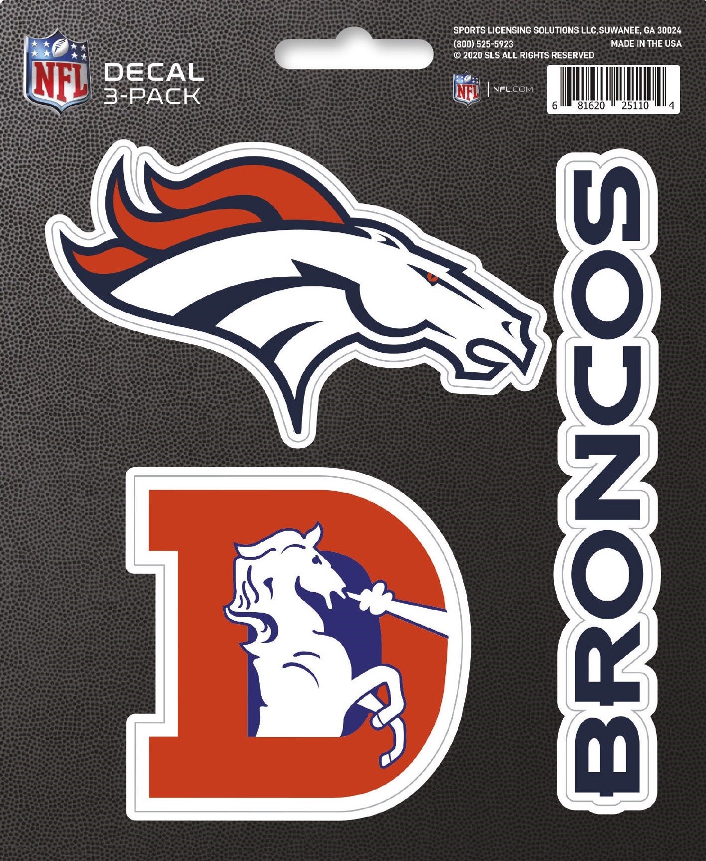NFL Official Team Sticker Mats - Set of 3 Stickers