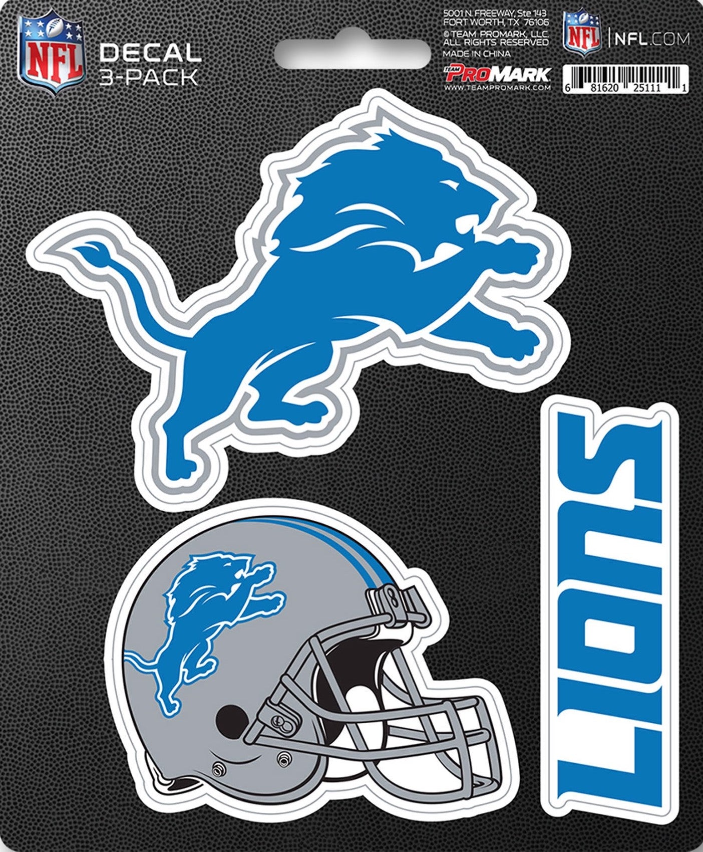 NFL Official Team Sticker Mats - Set of 3 Stickers