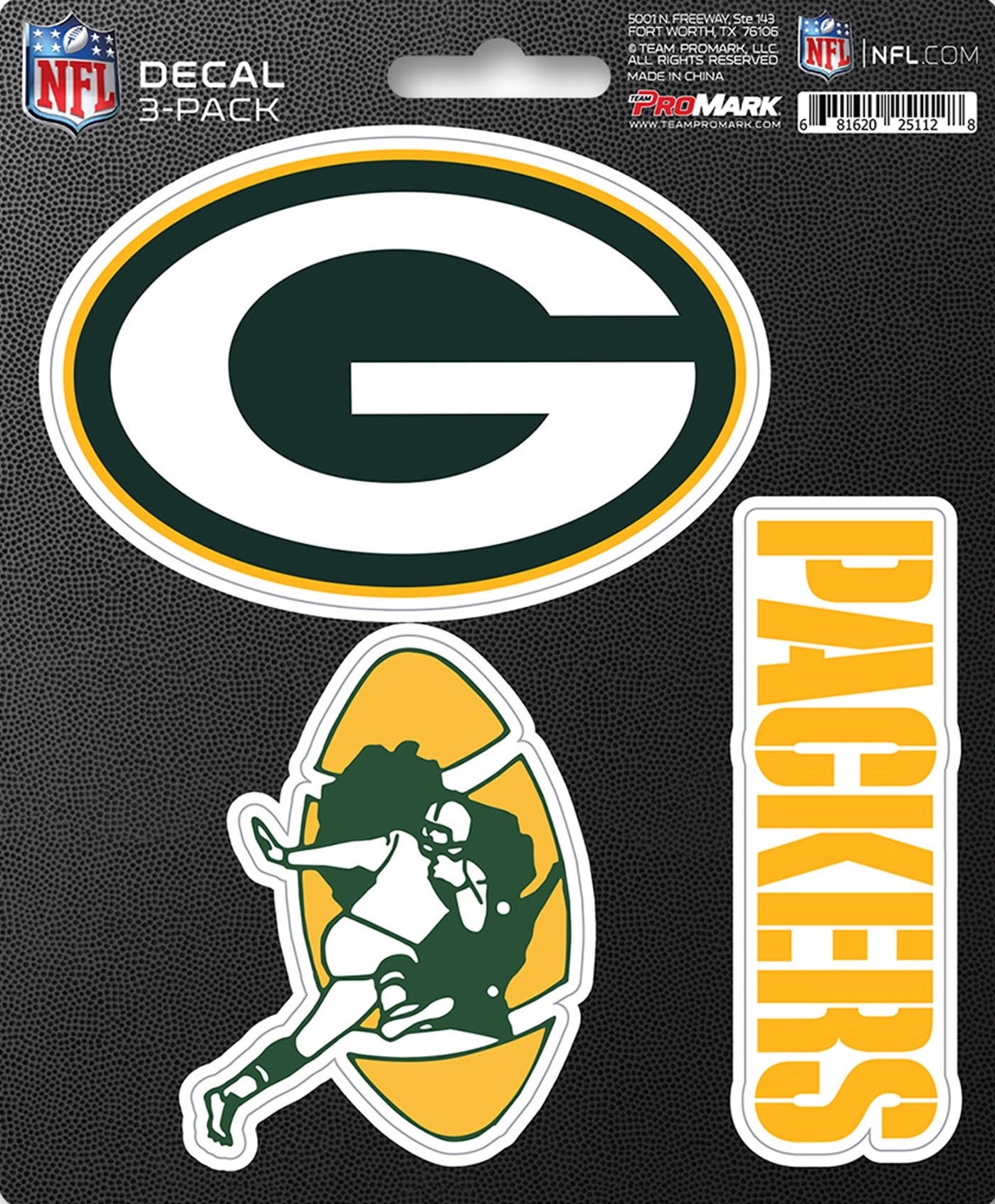 NFL Official Team Sticker Mats - Set of 3 Stickers