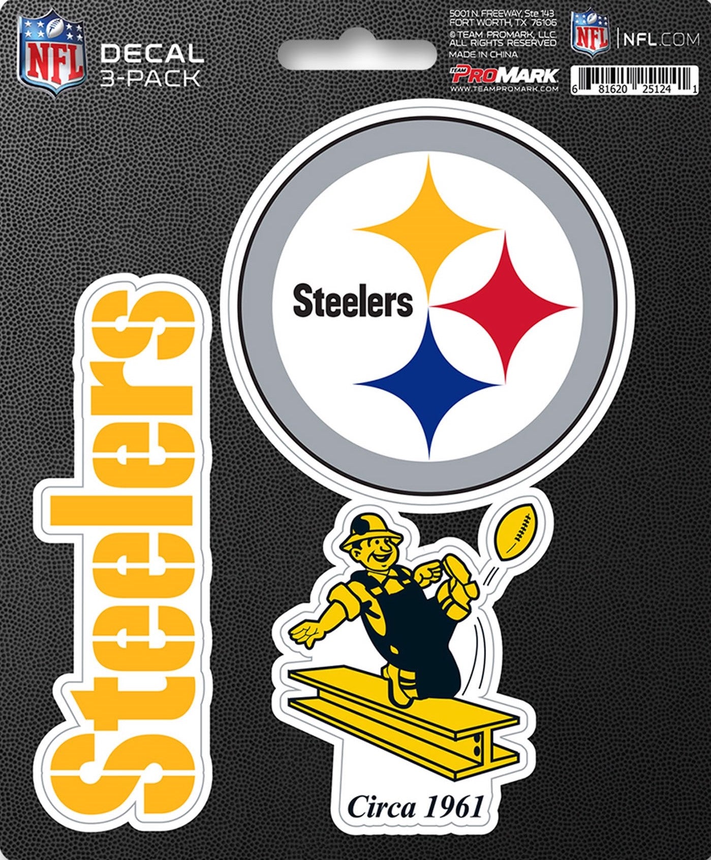 NFL Official Team Sticker Mats - Set of 3 Stickers