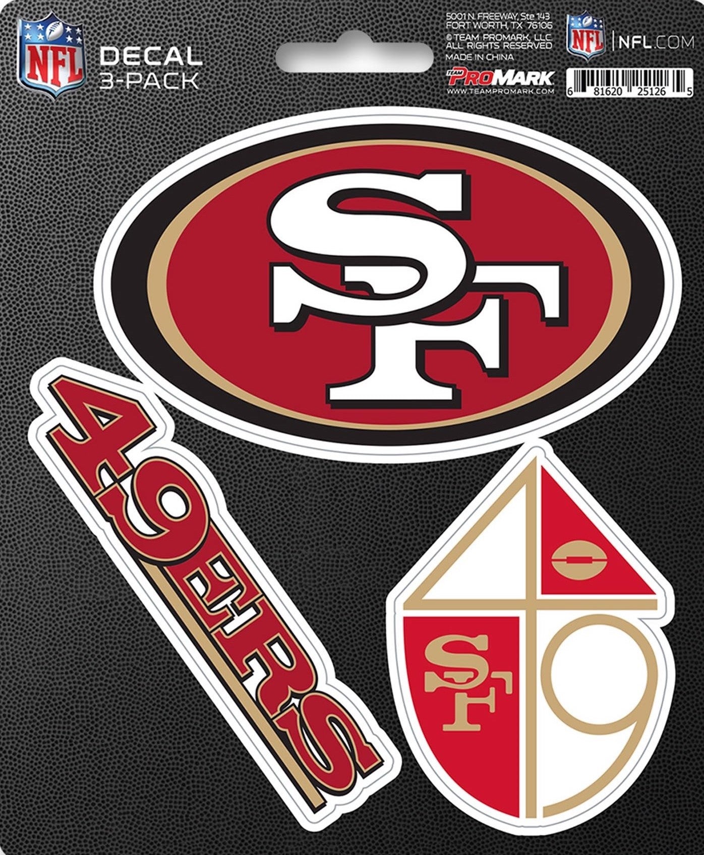NFL Official Team Sticker Mats - Set of 3 Stickers