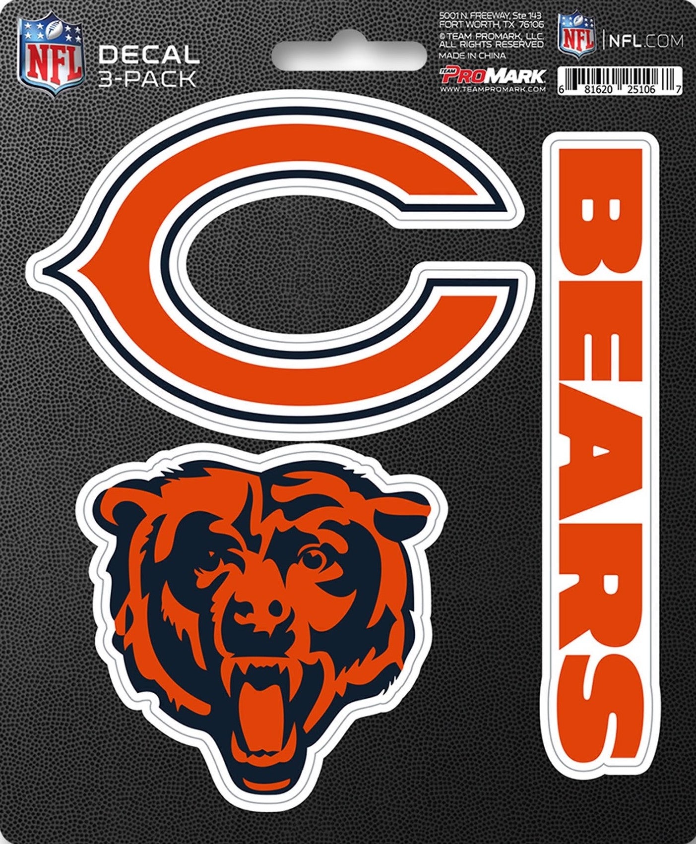NFL Official Team Sticker Mats - Set of 3 Stickers