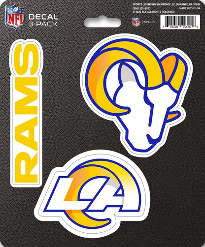 NFL Official Team Sticker Mats - Set of 3 Stickers