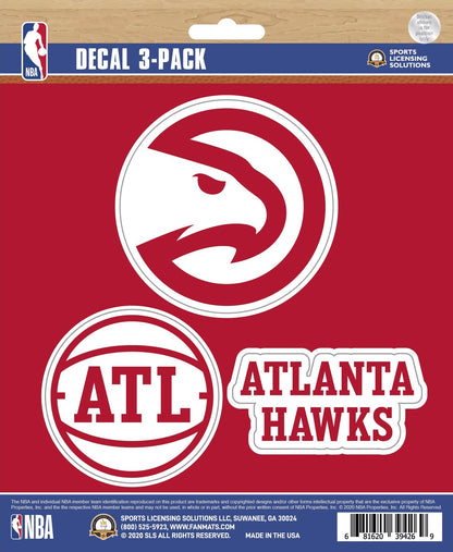 NBA Official Team Sticker Mats - Set of 3 Stickers