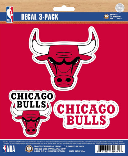 NBA Official Team Sticker Mats - Set of 3 Stickers