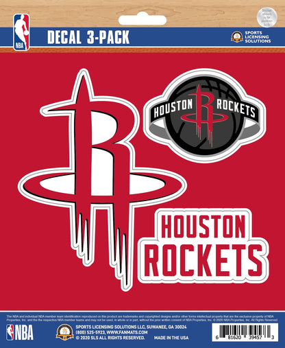 NBA Official Team Sticker Mats - Set of 3 Stickers