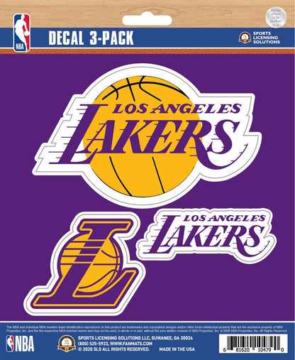 NBA Official Team Sticker Mats - Set of 3 Stickers