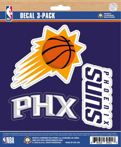NBA Official Team Sticker Mats - Set of 3 Stickers