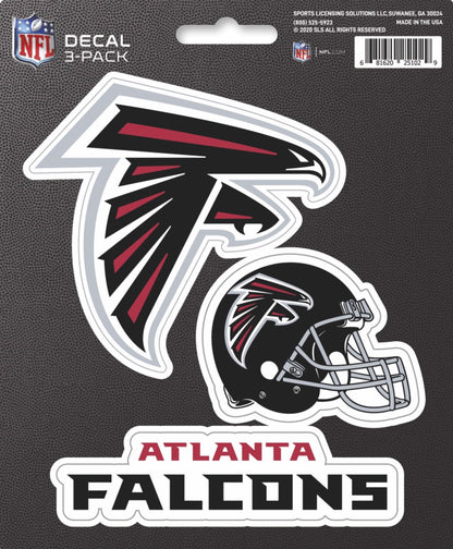 NFL Official Team Sticker Mats - Set of 3 Stickers