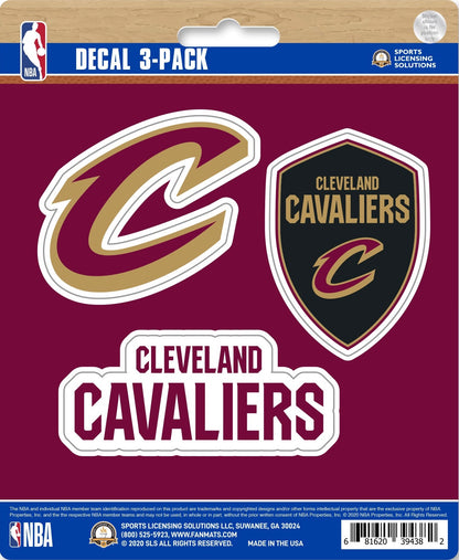 NBA Official Team Sticker Mats - Set of 3 Stickers