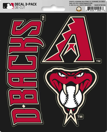 MLB Official Team Sticker Mats - Set of 3 Stickers