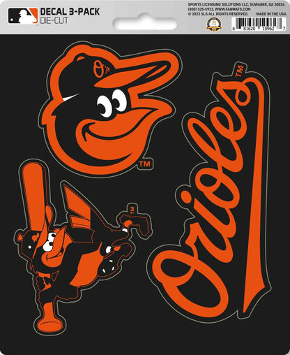 MLB Official Team Sticker Mats - Set of 3 Stickers