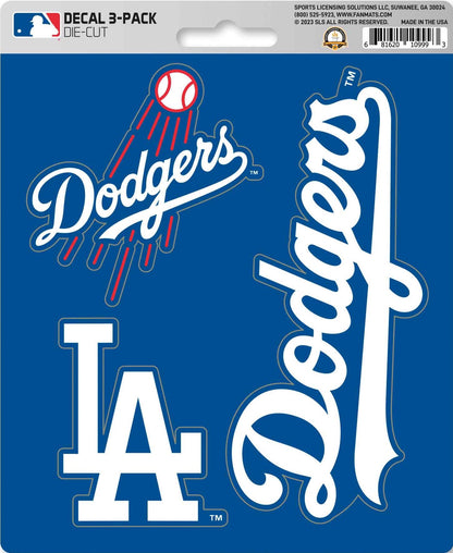 MLB Official Team Sticker Mats - Set of 3 Stickers