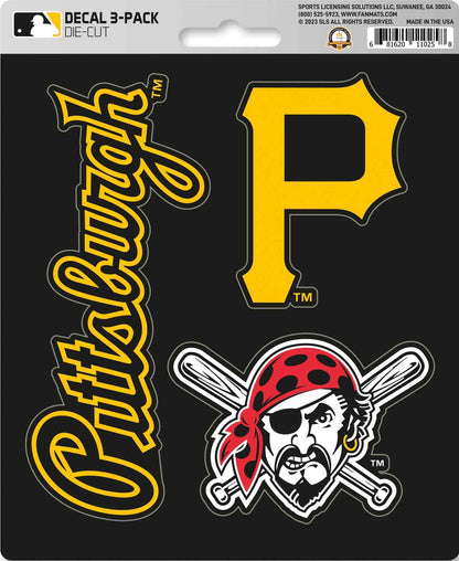MLB Official Team Sticker Mats - Set of 3 Stickers