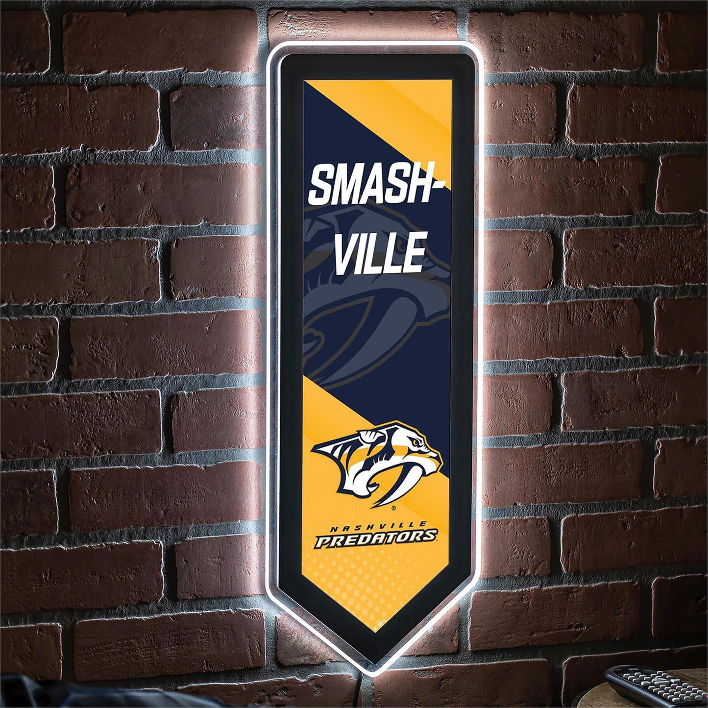NHL LED Team Pennant Logo Light Sign