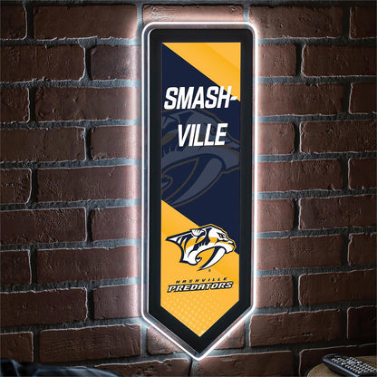 NHL LED Team Pennant Logo Light Sign