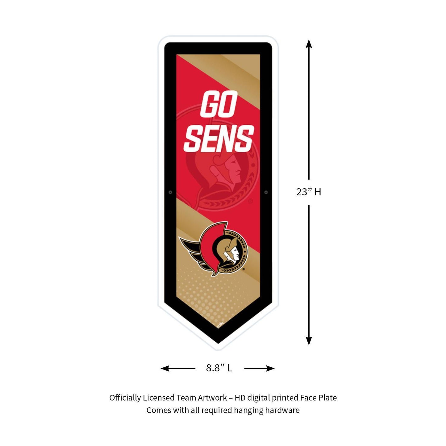 NHL LED Team Pennant Logo Light Sign