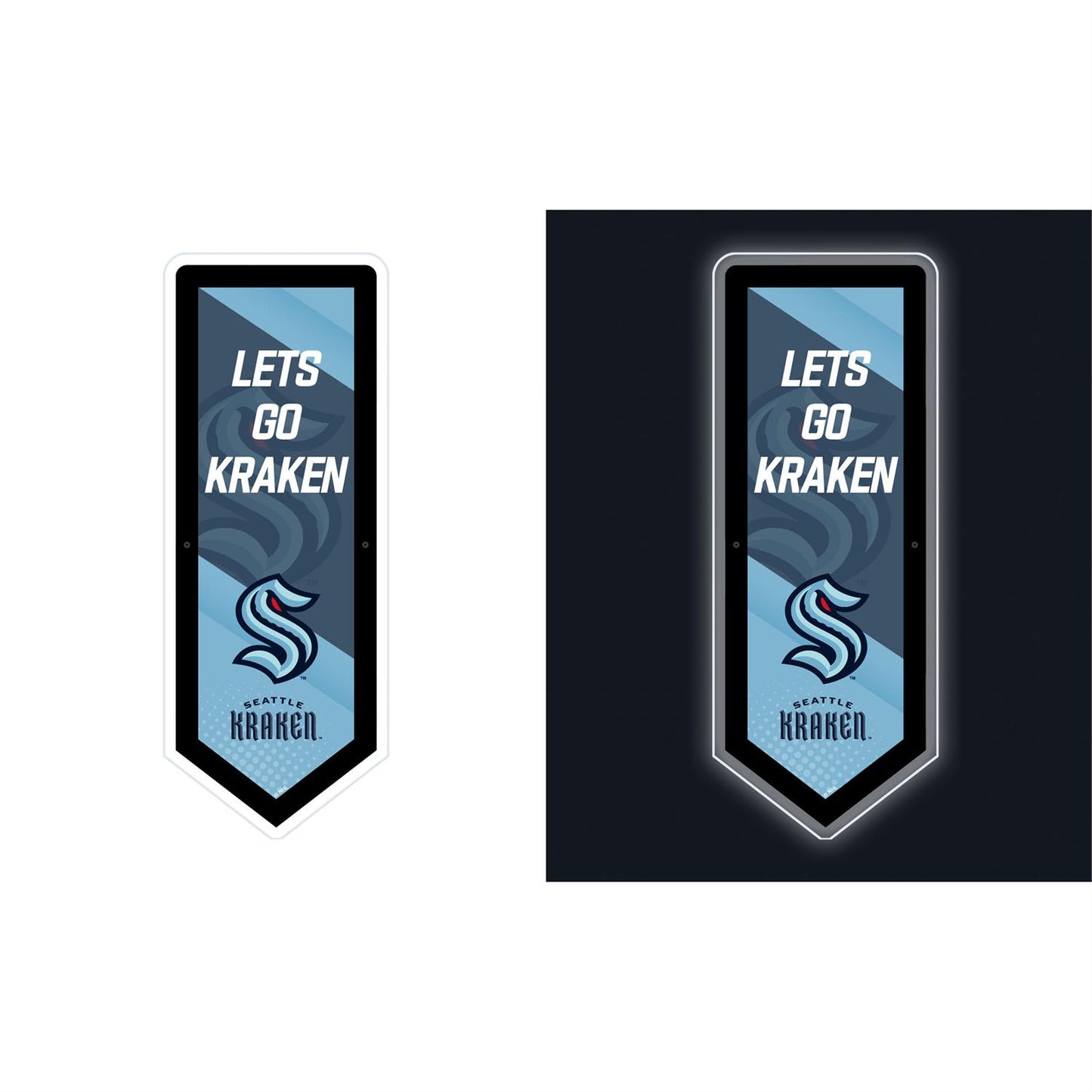 NHL LED Team Pennant Logo Light Sign