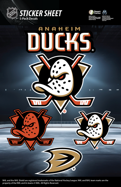 NHL Official Team Sticker Mats - Set of 3 Stickers