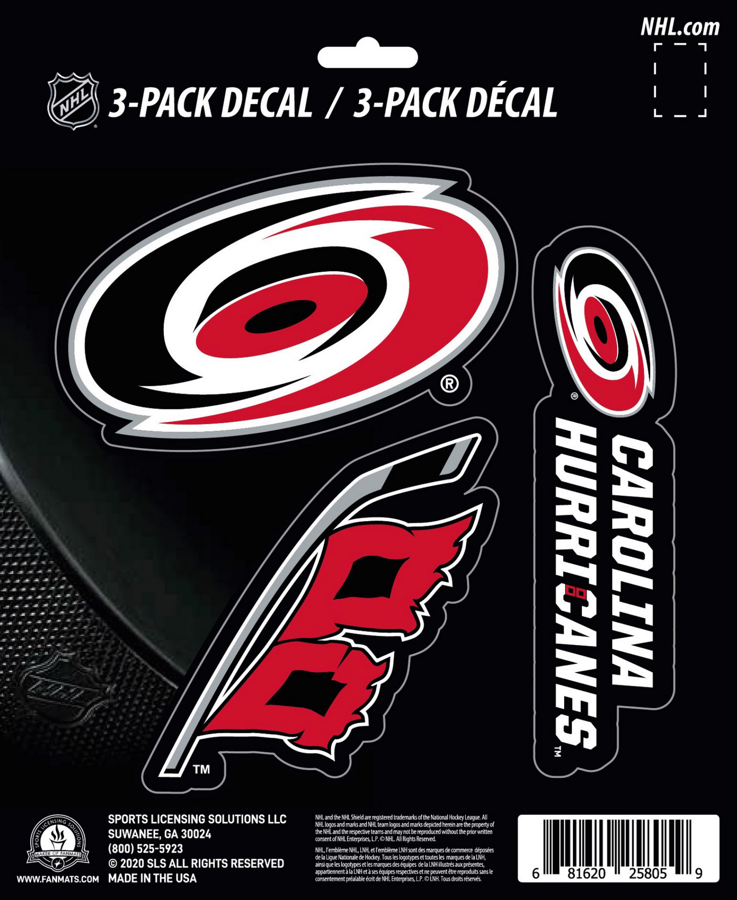 NHL Official Team Sticker Mats - Set of 3 Stickers