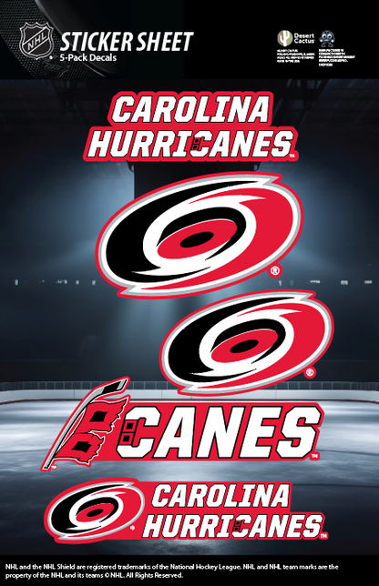 NHL Official Team Sticker Mats - Set of 3 Stickers