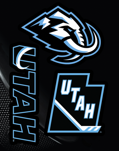 NHL Official Team Sticker Mats - Set of 3 Stickers